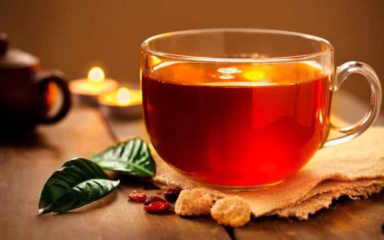 Tea without sugar is a permitted drink on the drinking diet menu