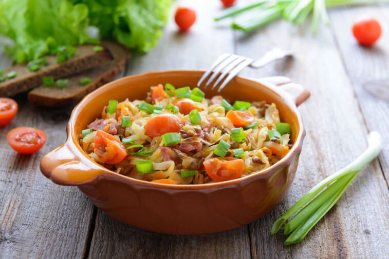 When following a drinking diet, it is allowed to prepare chopped vegetable stews